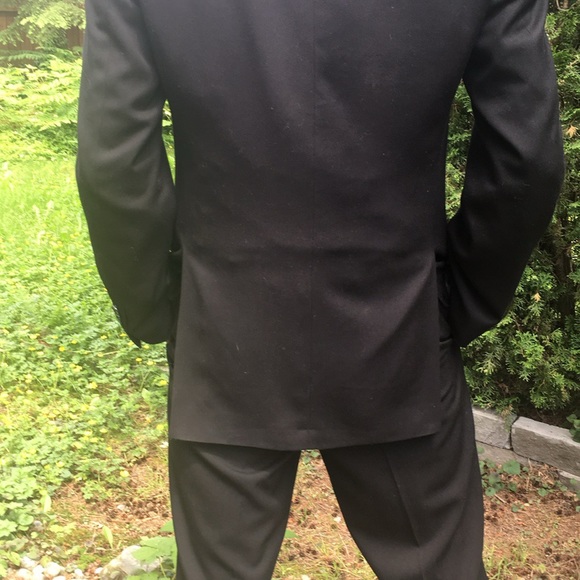 🛍️#2187 EUC J. Ferrar Modern Fit Men’s 3 Piece Black Suit - Picture 10 of 16